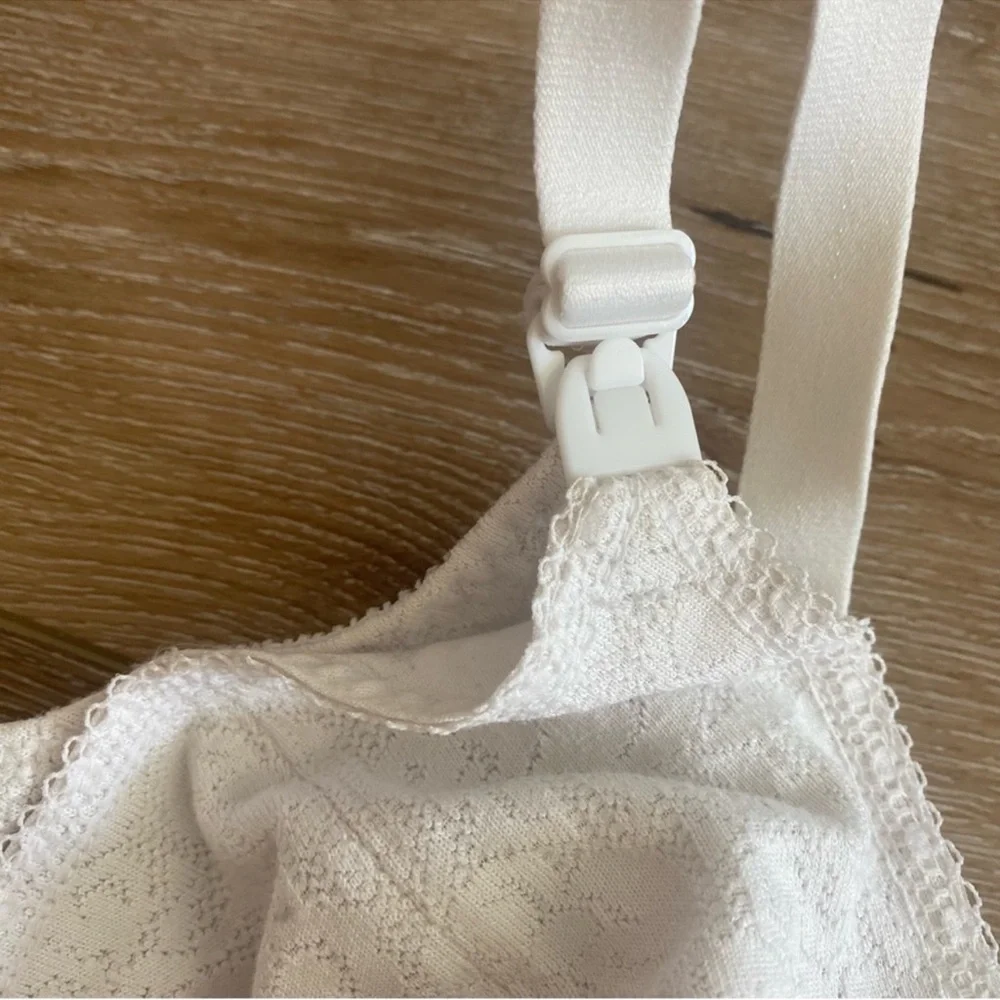 Expectant Moments white nursing bra